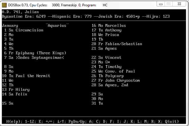 Julian calendar