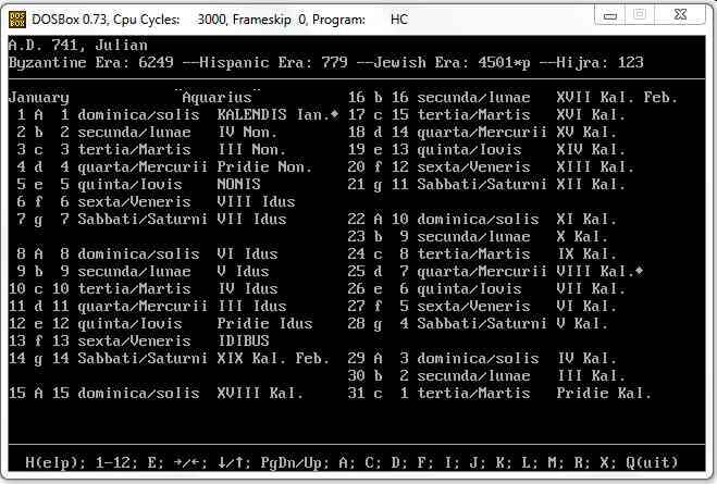 Roman calendar