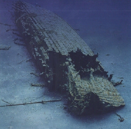 HMHS Britannic sunk (a dramatized view)